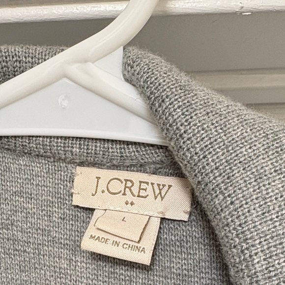 J. Crew Gray knit Blazer with Button Closure - Picture 2 of 4